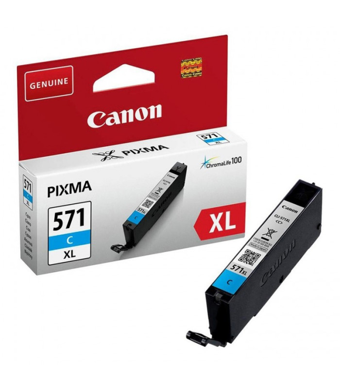 Cartucho tinta canon cli - 571c xl cian  mg5751 mg6851 mg7750