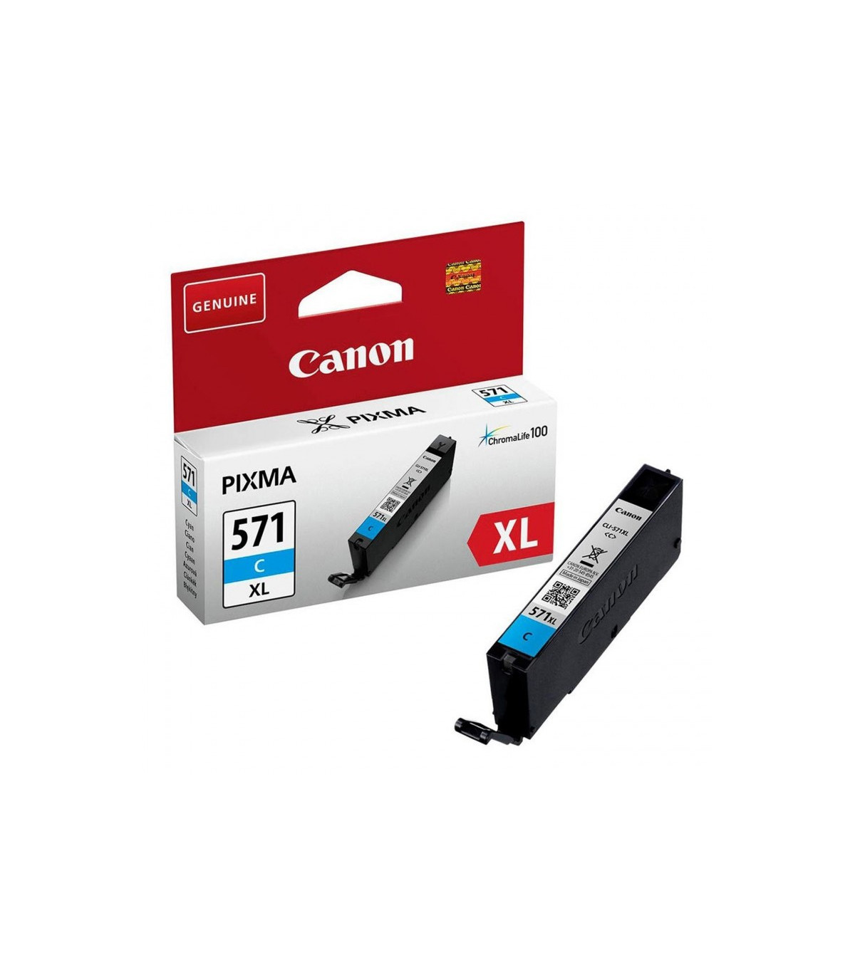 Cartucho tinta canon cli - 571c xl cian  mg5751 mg6851 mg7750