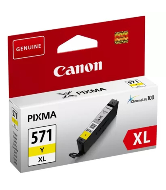 Cartucho tinta canon cli - 571y xl amarillo mg5751 mg6851 mg7750