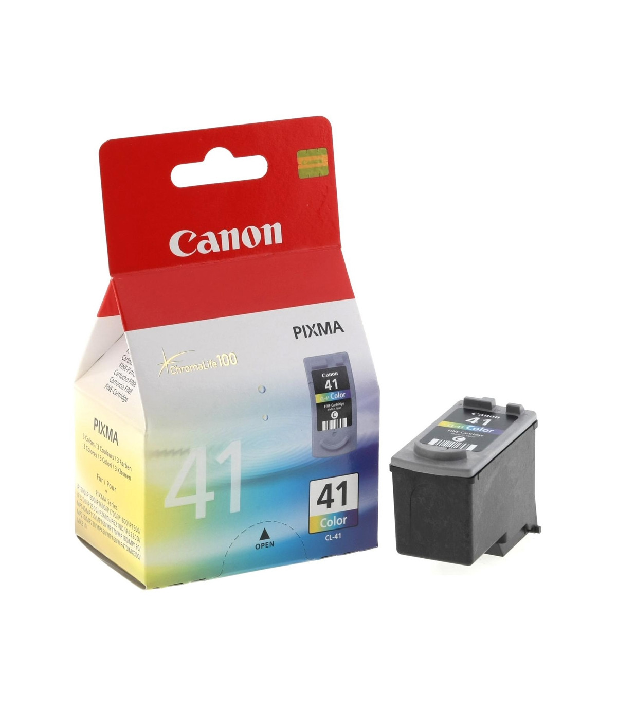 Cartucho tinta canon cl 41 tricolor 12ml pixma 1600 -  2200 -  2600 -  6210 -  6220 -  mp150 -  170 -  190 -  450