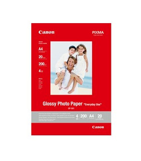 Papel canon fotografico gp - 501 con brillo a4 20 hojas