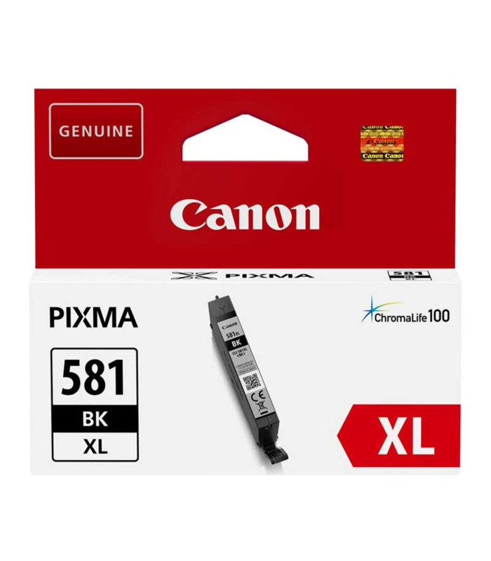 Cartucho tinta canon cli 581 bk xl negro pixma tr7550 - tr8550 - ts6150 - ts6151 - ts8150 - ts8151 - ts8152 - ts9150 - ts9155