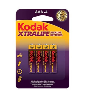 Blister pilas kodak alcalina xtralife aaa lr3 1.5v -  blister 4 pilas