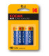 Blister pilas kodak alcalina max c lr14 1.5v -   blister 2 pilas