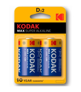 Blister pilas kodak alcalina max  d lr20 1.5v -  blister 2 pilas