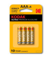 Blister pilas kodak alcalina ultra aaa lr3 - blister 4 pilas