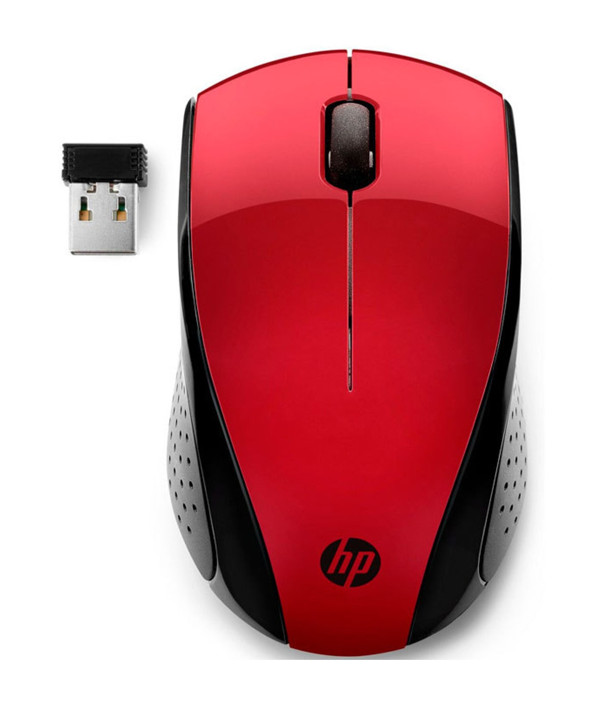 Raton inalambrico hp optico wireless 220 rojo