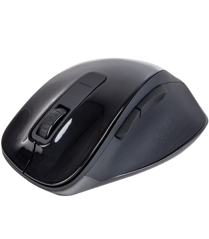 Raton inalambrico ngs bowblack - 2.4ghz - 800 - 1600dpi - 5 botones + scroll - nano receptor usb -  1*aa - negro