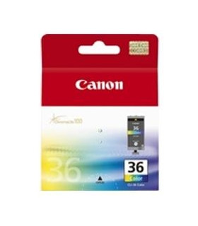 Cartucho tinta canon cli 36 cian -  magenta -  amarillo pixma mini 260 -  ip100
