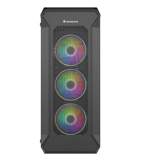 Caja ordenador gaming genesis irid 505 v2 argb atx cristal templado negra