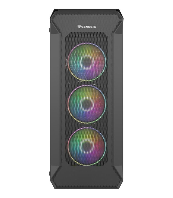 Caja ordenador gaming genesis irid 505 v2 argb atx cristal templado negra