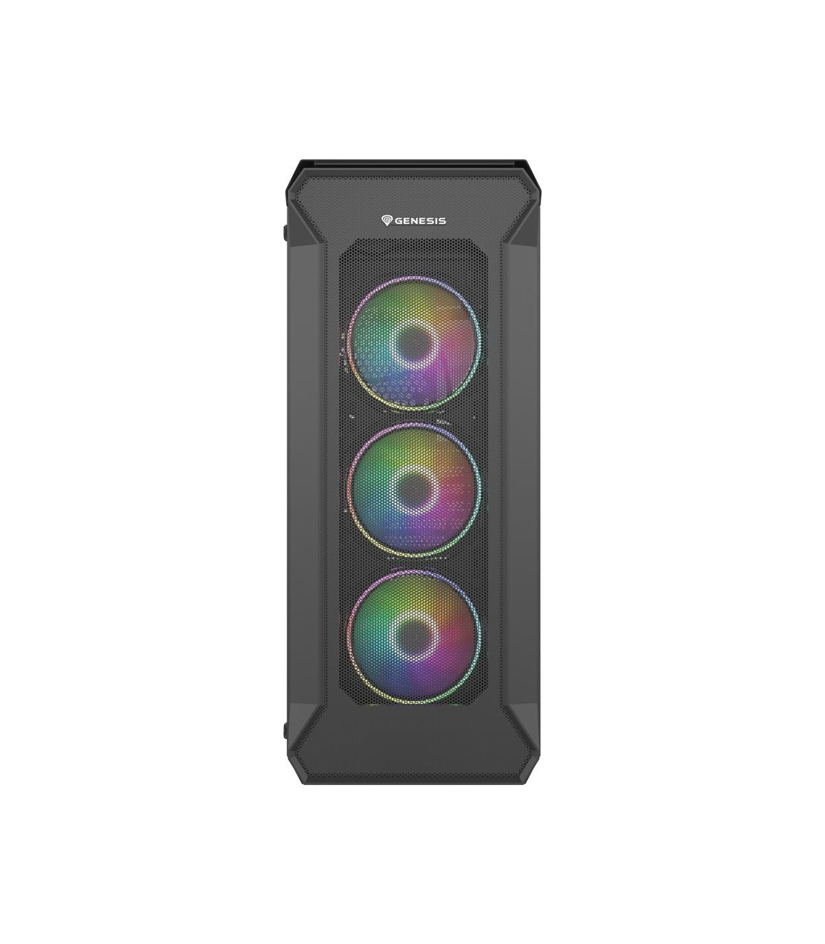 Caja ordenador gaming genesis irid 505 v2 argb atx cristal templado negra