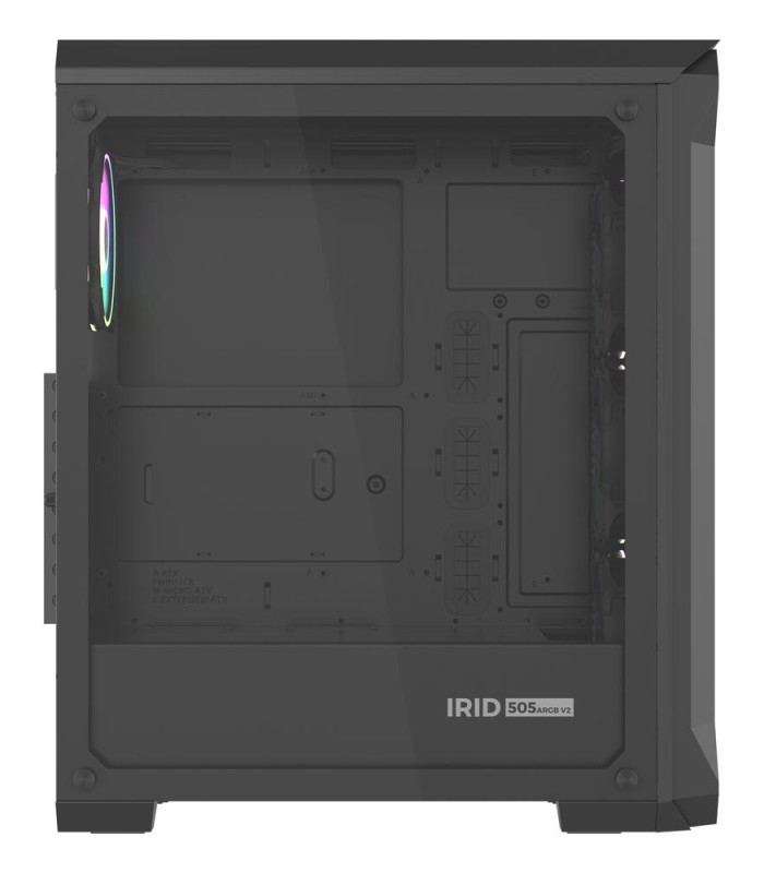Caja ordenador gaming genesis irid 505 v2 argb atx cristal templado negra