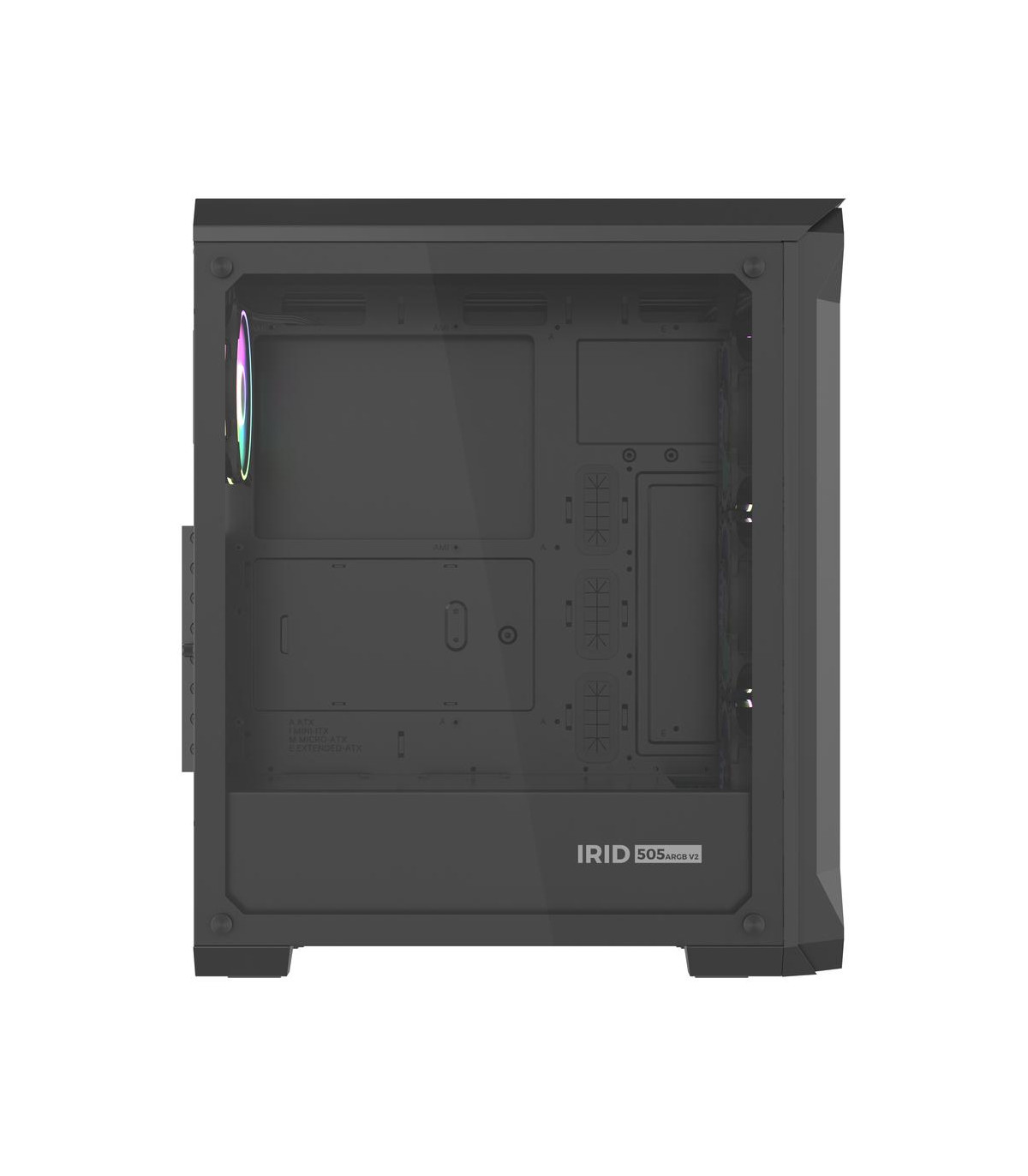 Caja ordenador gaming genesis irid 505 v2 argb atx cristal templado negra