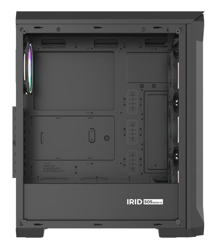 Caja ordenador gaming genesis irid 505 v2 argb atx cristal templado negra