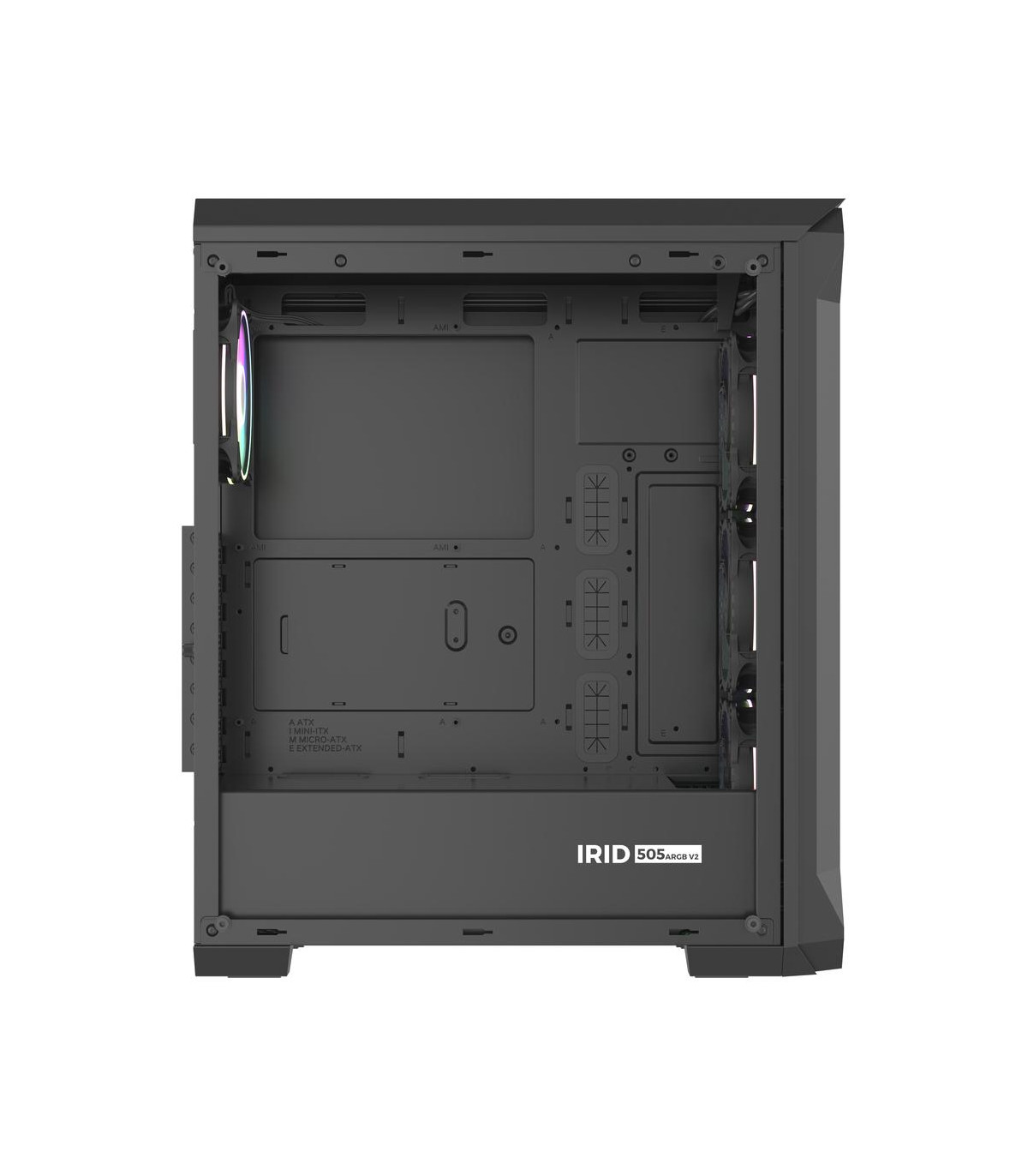 Caja ordenador gaming genesis irid 505 v2 argb atx cristal templado negra