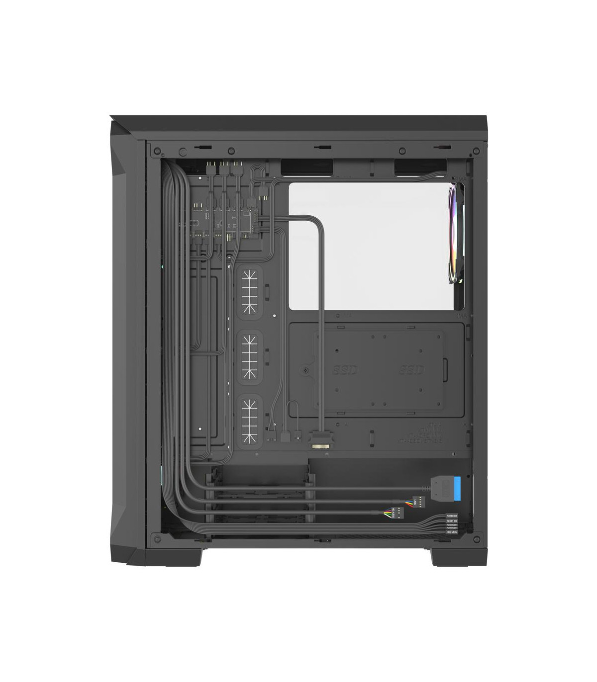 Caja ordenador gaming genesis irid 505 v2 argb atx cristal templado negra