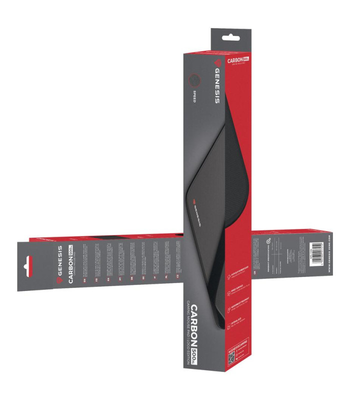 Alfombrilla gaming genesis carbon 500 xl 500x400mm logo