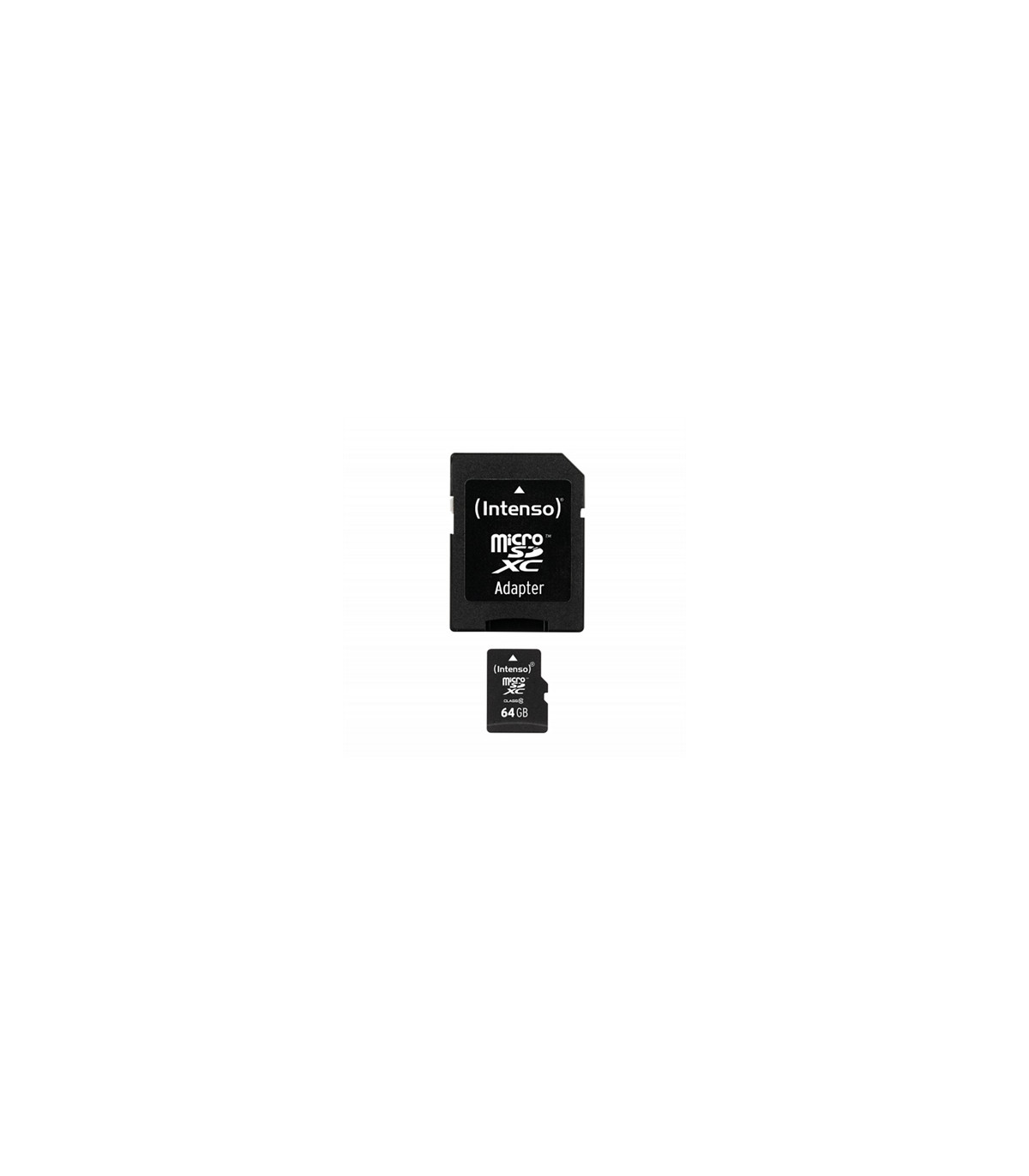 Tarjeta memoria micro sd intenso 64gb cl10 + adaptador sd