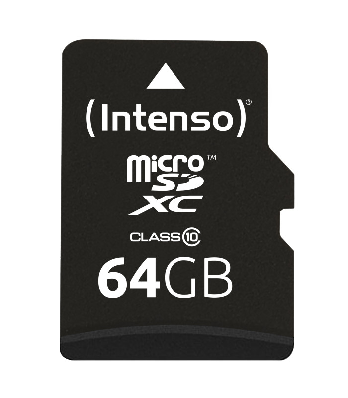 Tarjeta memoria micro sd intenso 64gb cl10 + adaptador sd