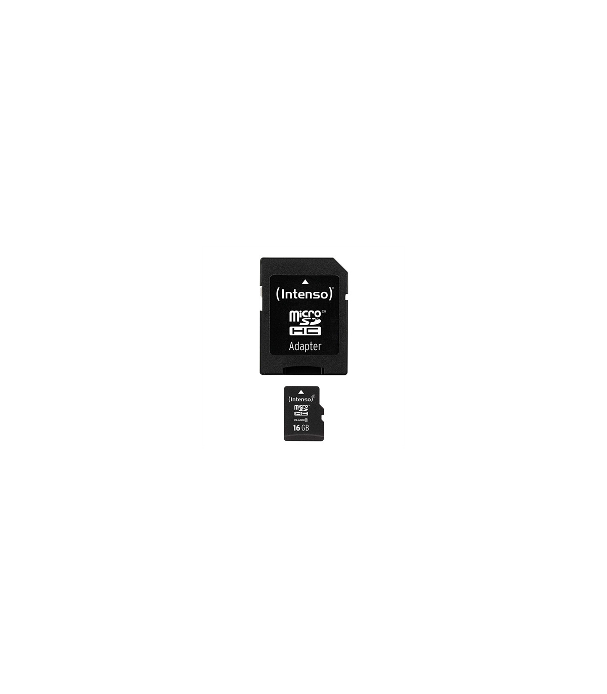 Tarjeta memoria microsd intenso 16gb cl10 + adaptador sd