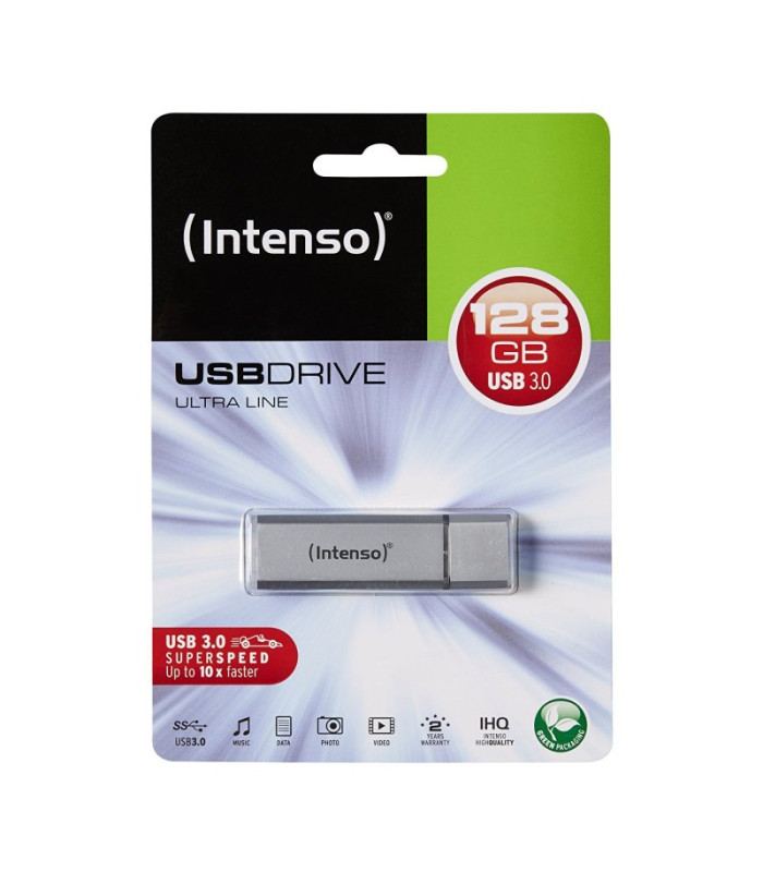 Memoria usb 3.2 intenso ultra 128gb aluminio