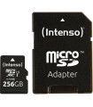 Tarjeta memoria micro sd intenso 256gb uhs - i cl10 + adaptador sd
