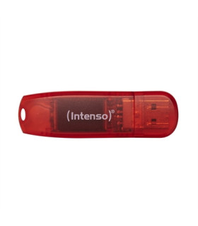 Memoria usb 2.0 intenso rainbow 128gb rojo