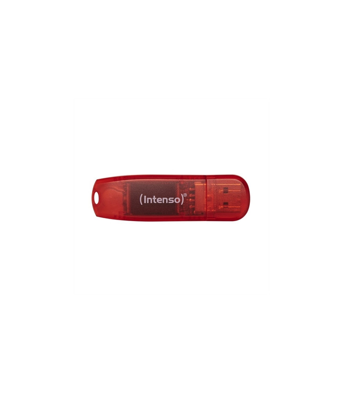 Memoria usb 2.0 intenso rainbow 128gb rojo