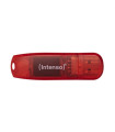 Memoria usb 2.0 intenso rainbow 128gb rojo