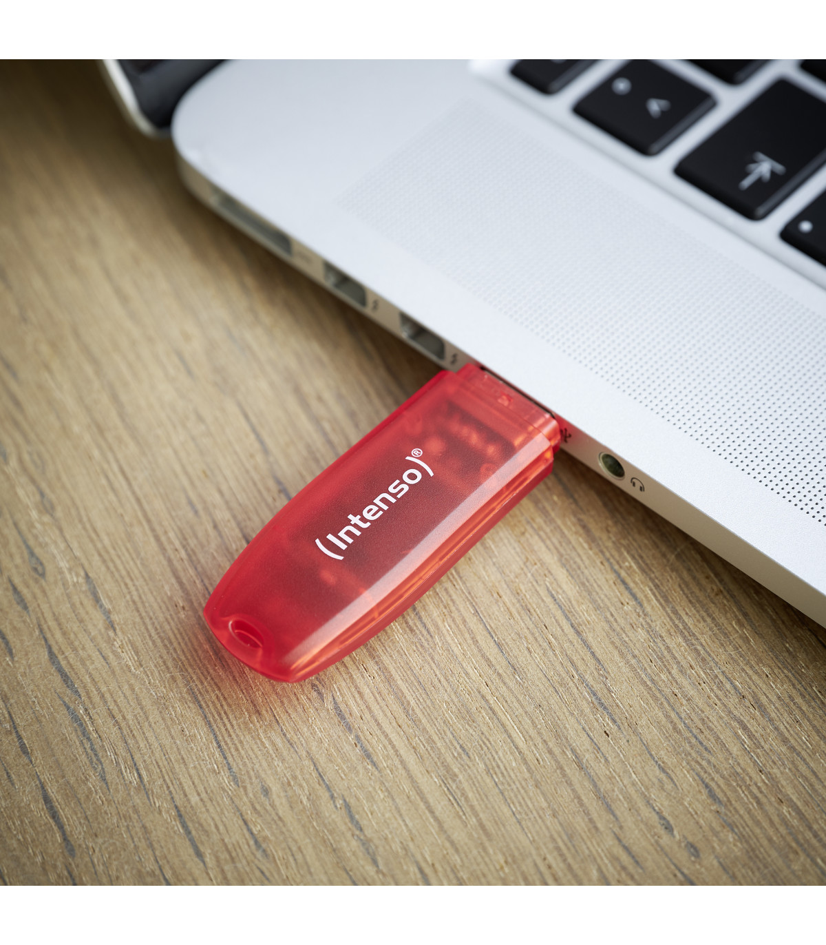 Memoria usb 2.0 intenso rainbow 128gb rojo