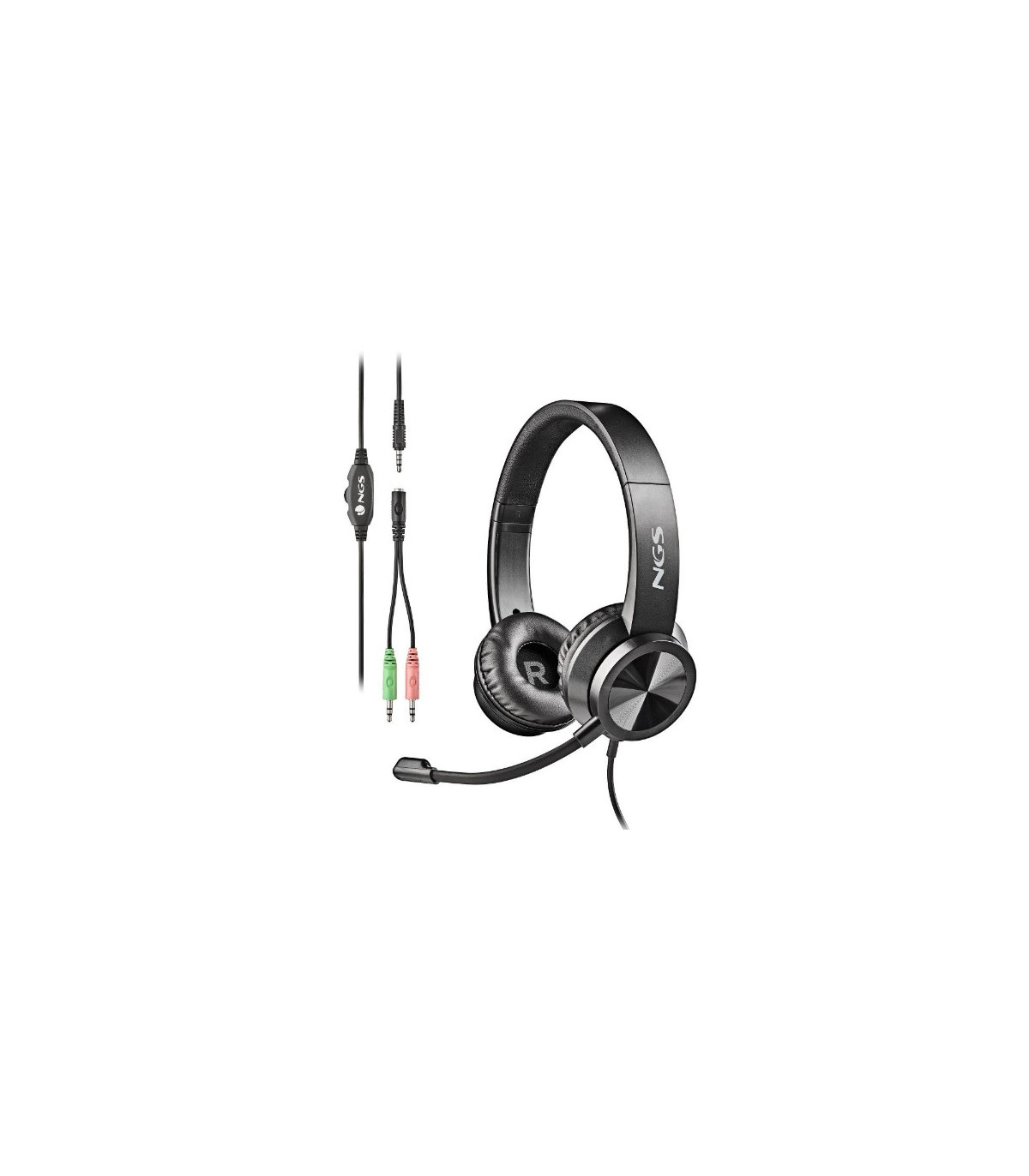 Auriculares ngs con microfono ajust jack msx11pro