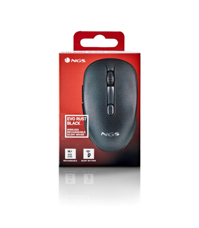 Raton inalambrico ngs evo rust black 1600dpi