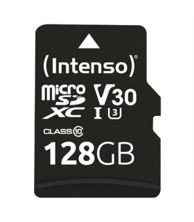Tarjeta memoria micro sd intenso 128gb profesional uhs - i cl10 + adaptador sd