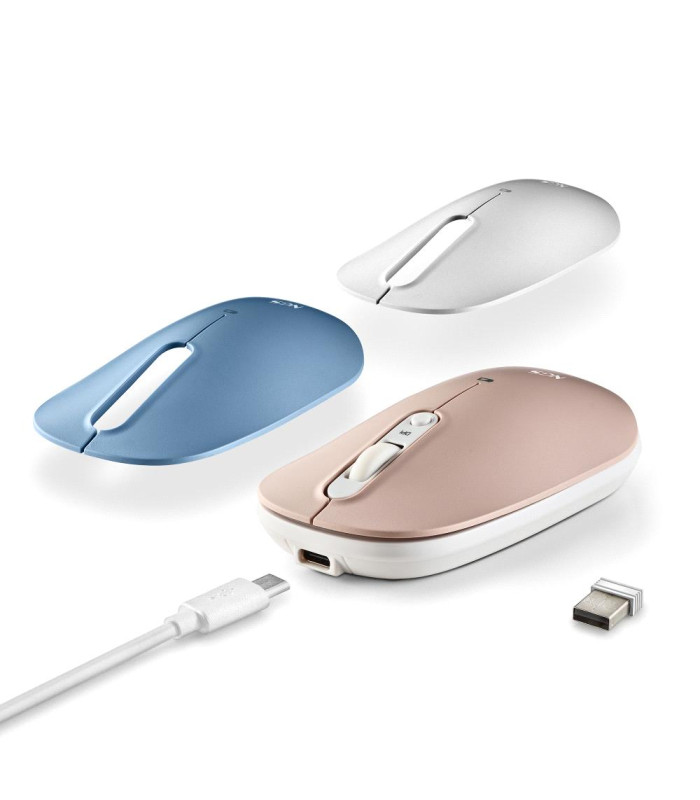 Raton inalambrico recargable ngs shell rb