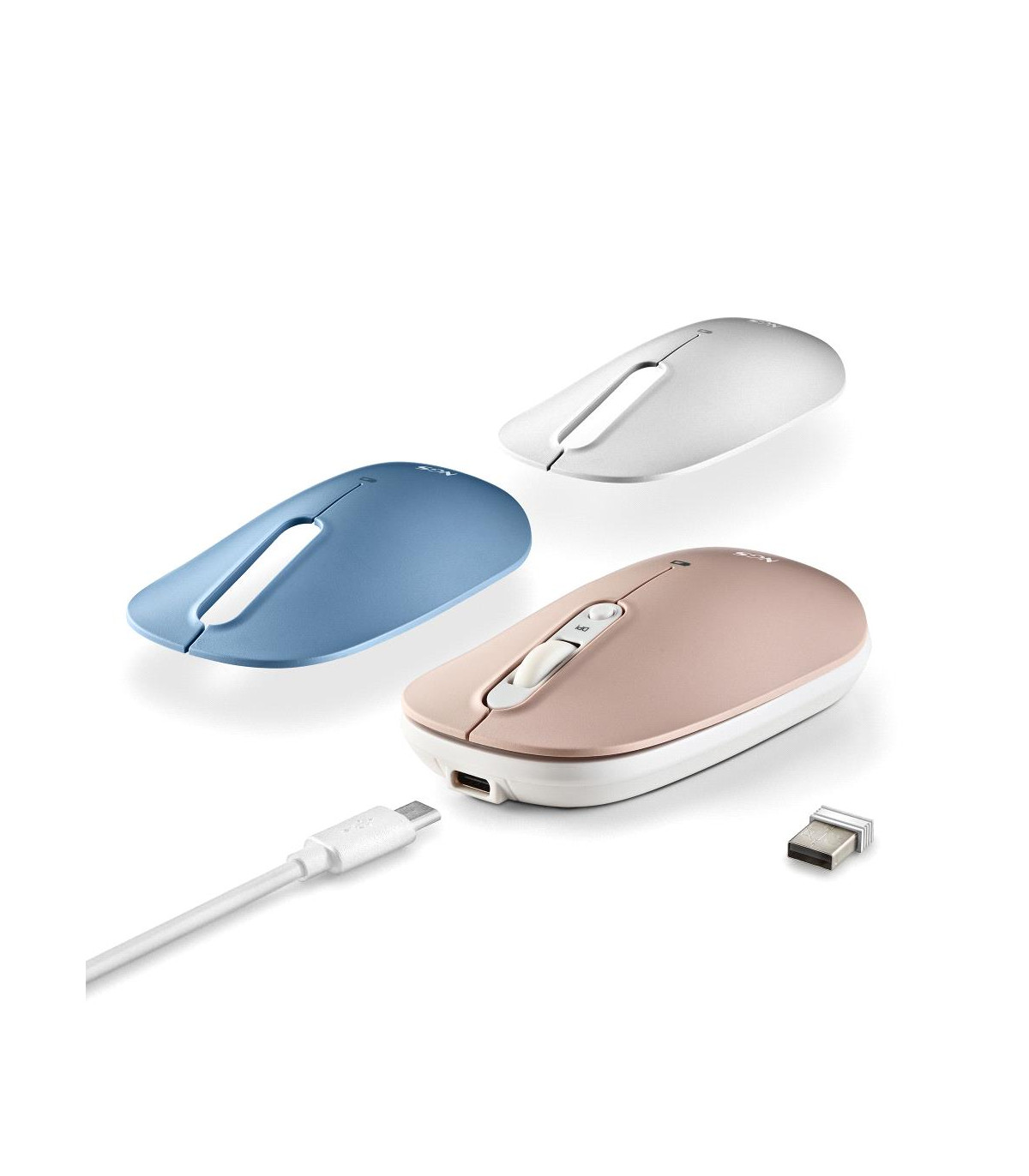 Raton inalambrico recargable ngs shell rb