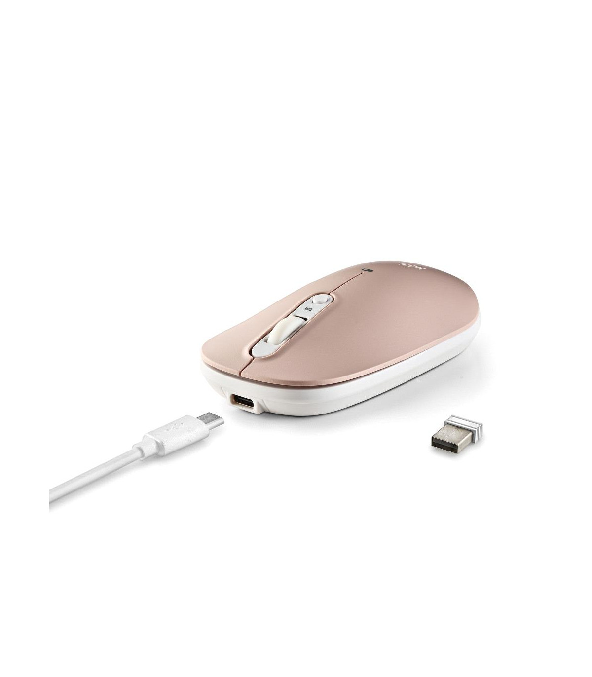 Raton inalambrico recargable ngs shell rb