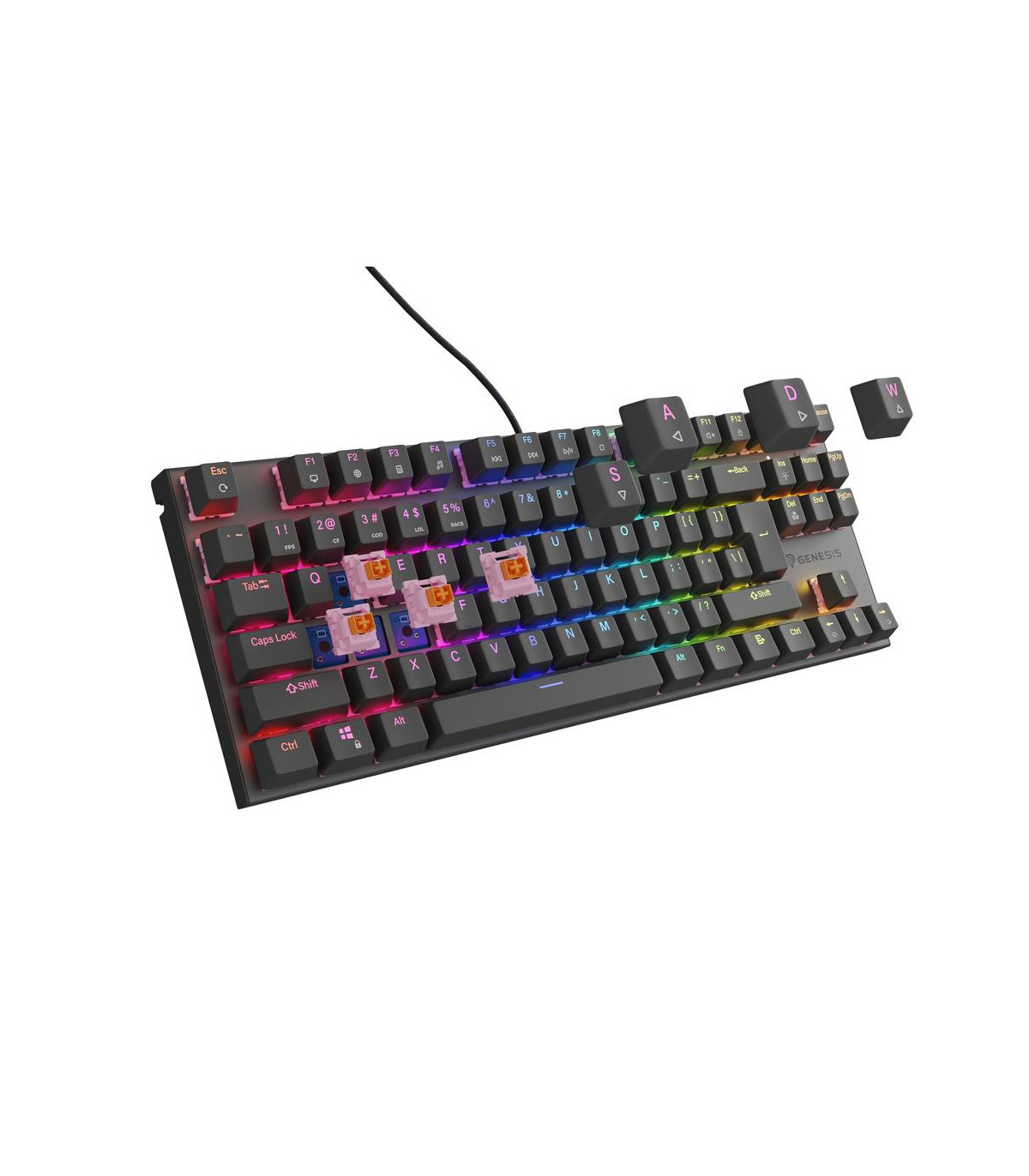 Teclado gaming genesis thor 303 tkl usb