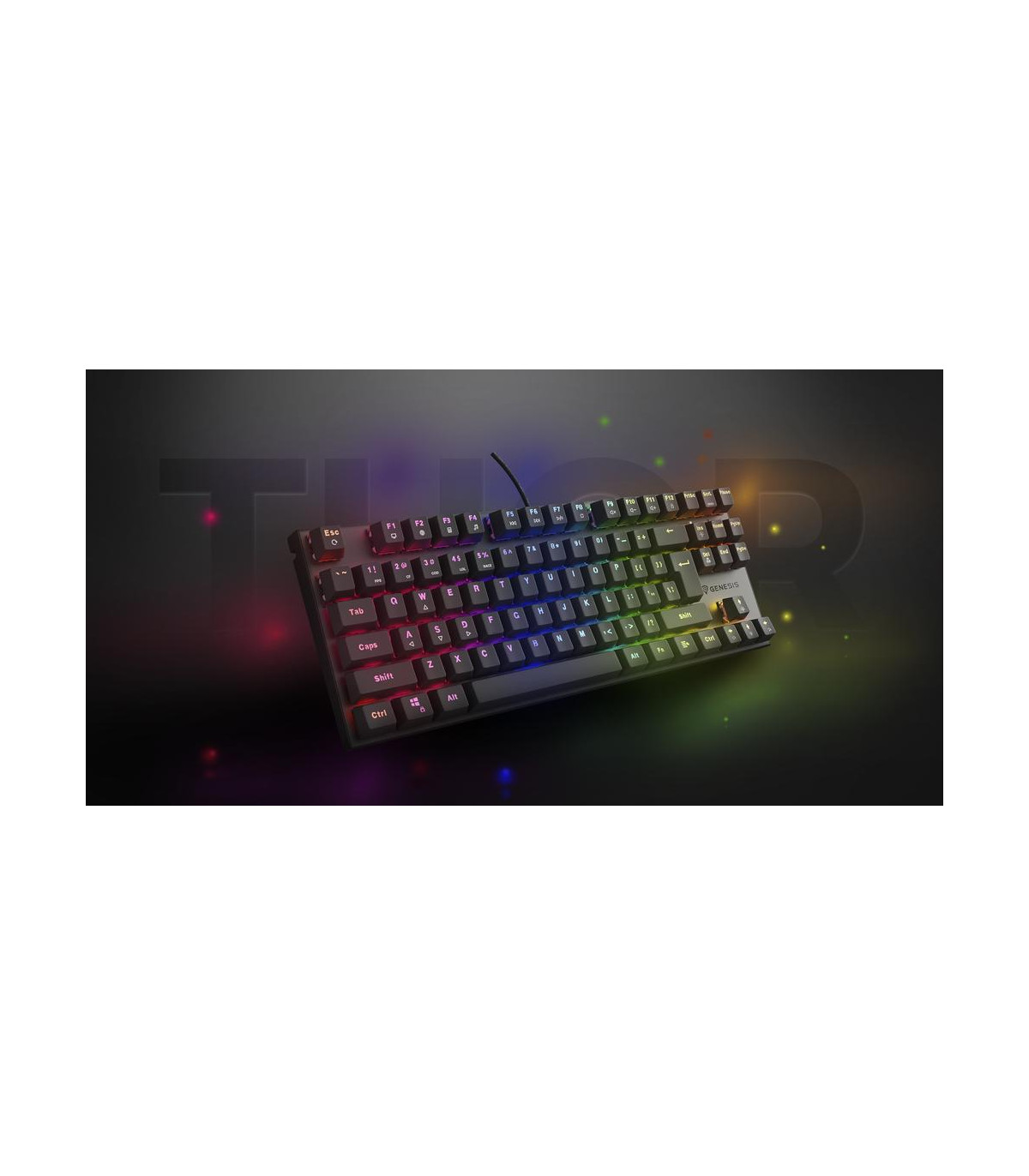 Teclado gaming genesis thor 303 tkl usb