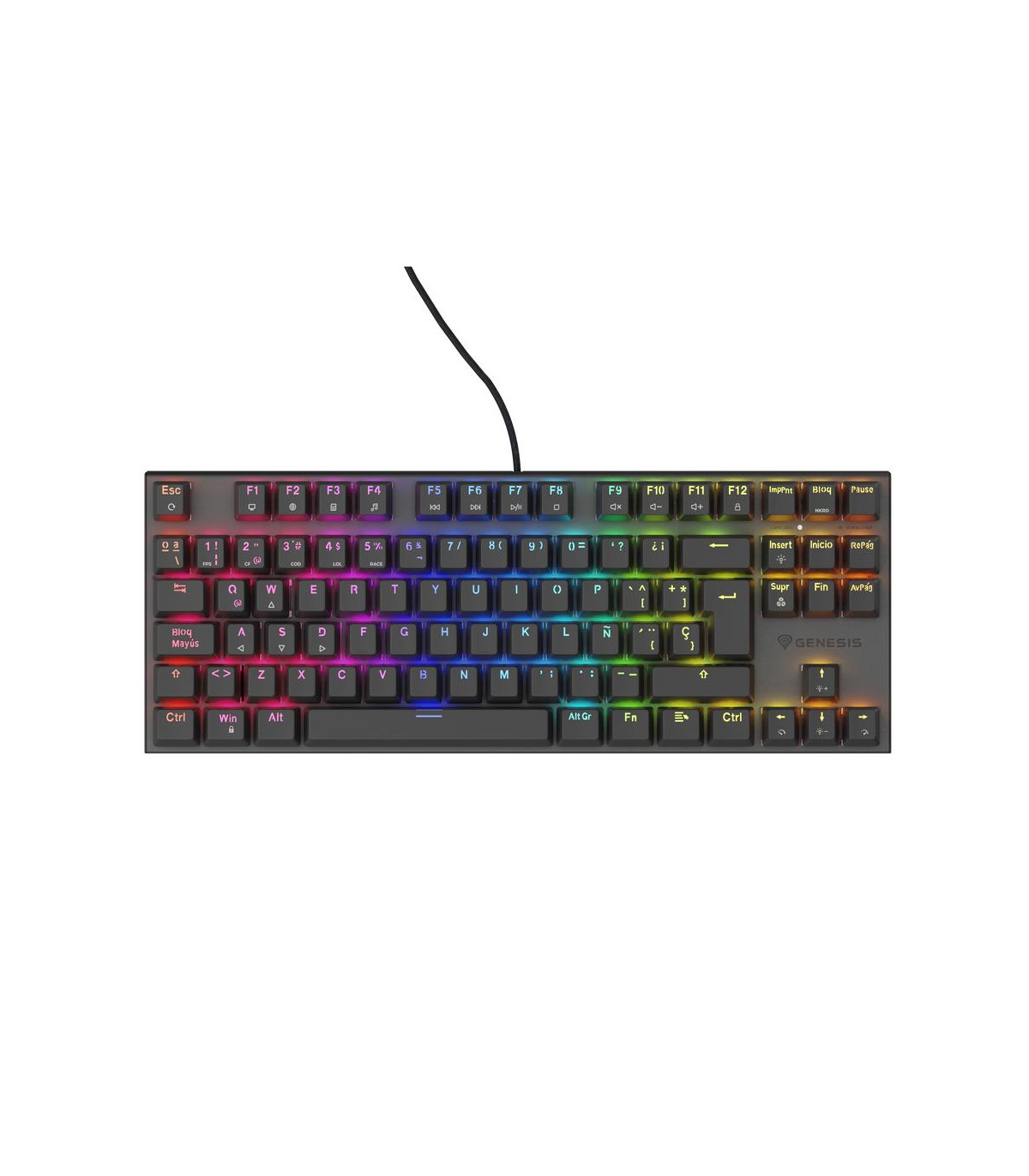 Teclado gaming genesis thor 303 tkl usb
