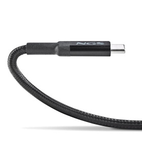 Cable usb tipo c ngs knot 100w - 2 2m - macho - macho - negro