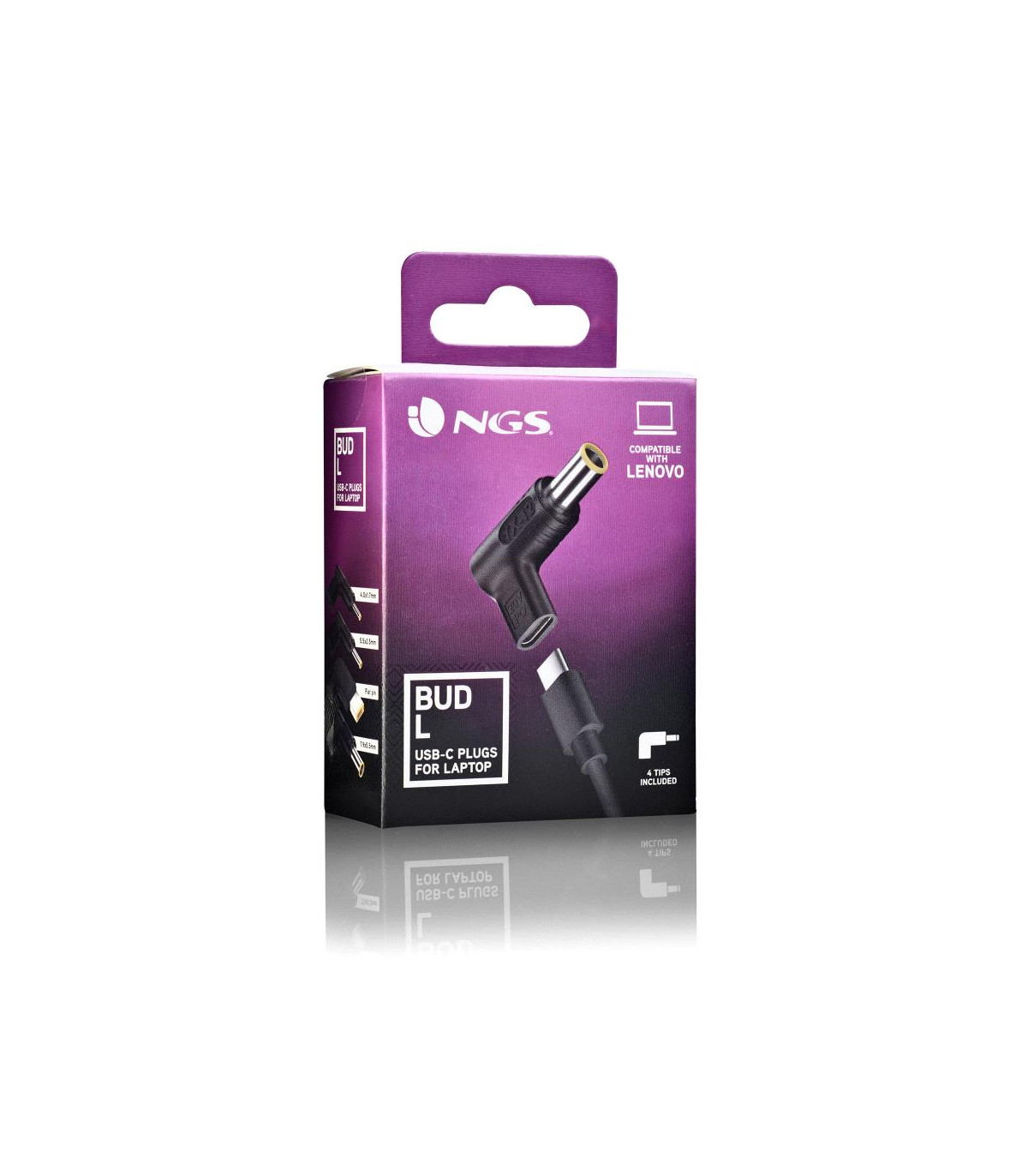 Clavija usb tipo c ngs bud - l para portatiles lenovo 4 unidades