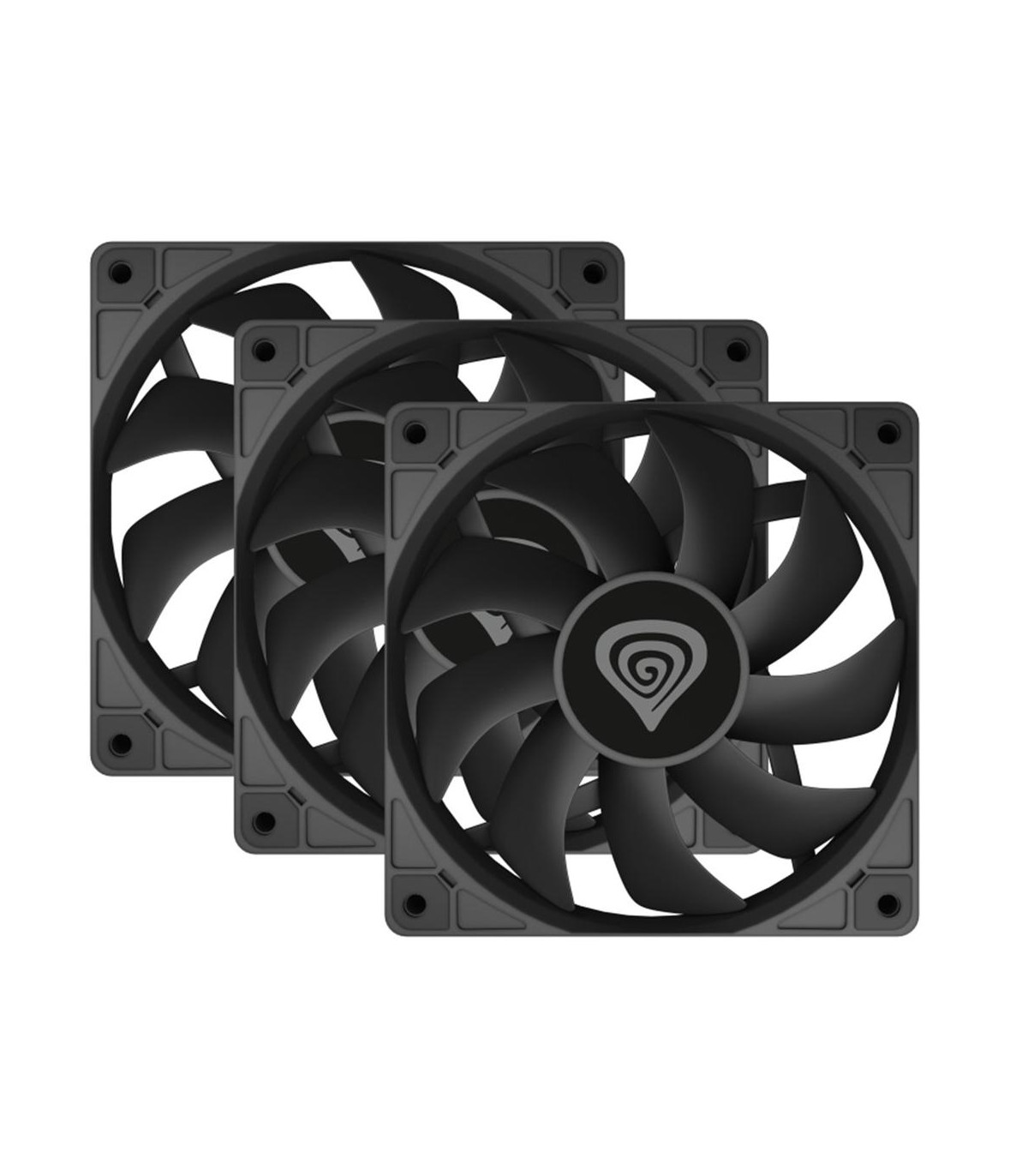 Ventilador caja genesis oxal 120 negro 3 x 120mm