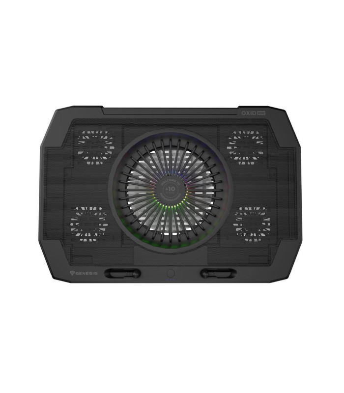 Base refrigeradora genesis oxid 850 rgb para portatil 15.6 pulgadas - 17.3 pulgadas usb