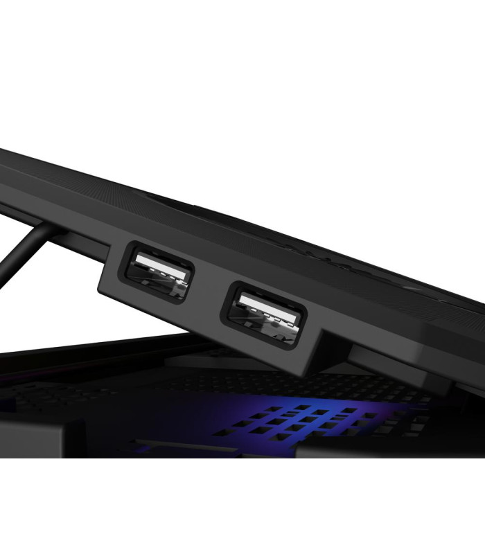 Base refrigeradora genesis oxid 850 rgb para portatil 15.6 pulgadas - 17.3 pulgadas usb