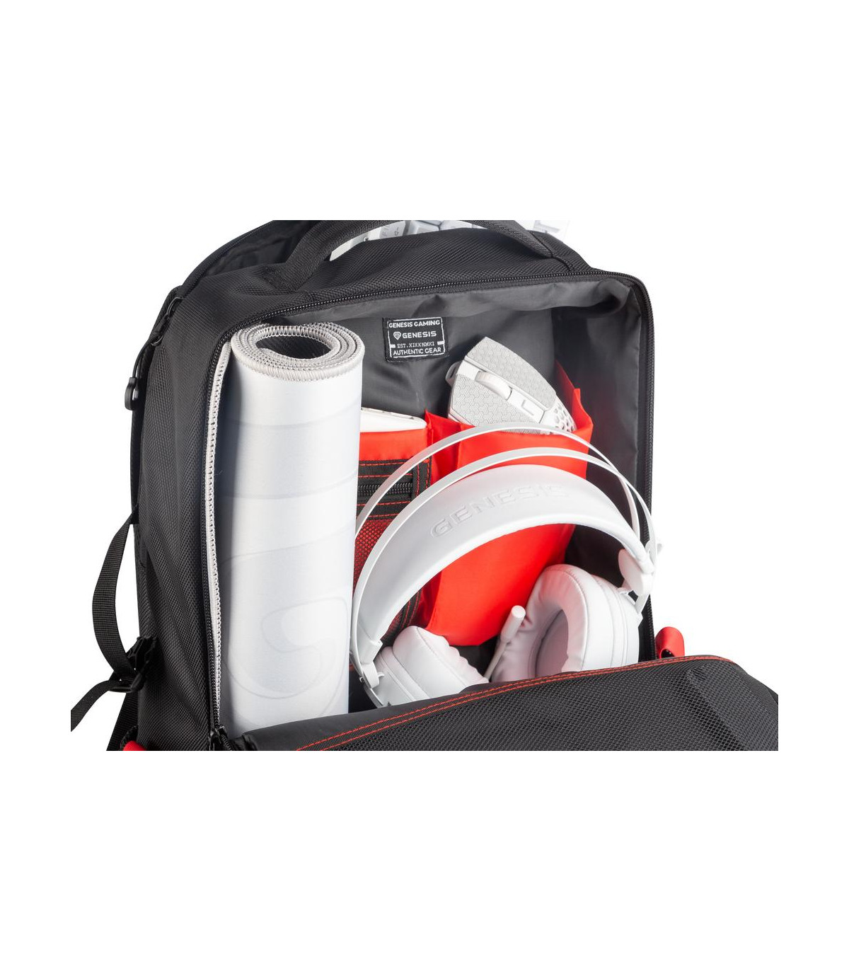 Mochila genesis pallad 410 para portatil 15.6 pulgadas negra