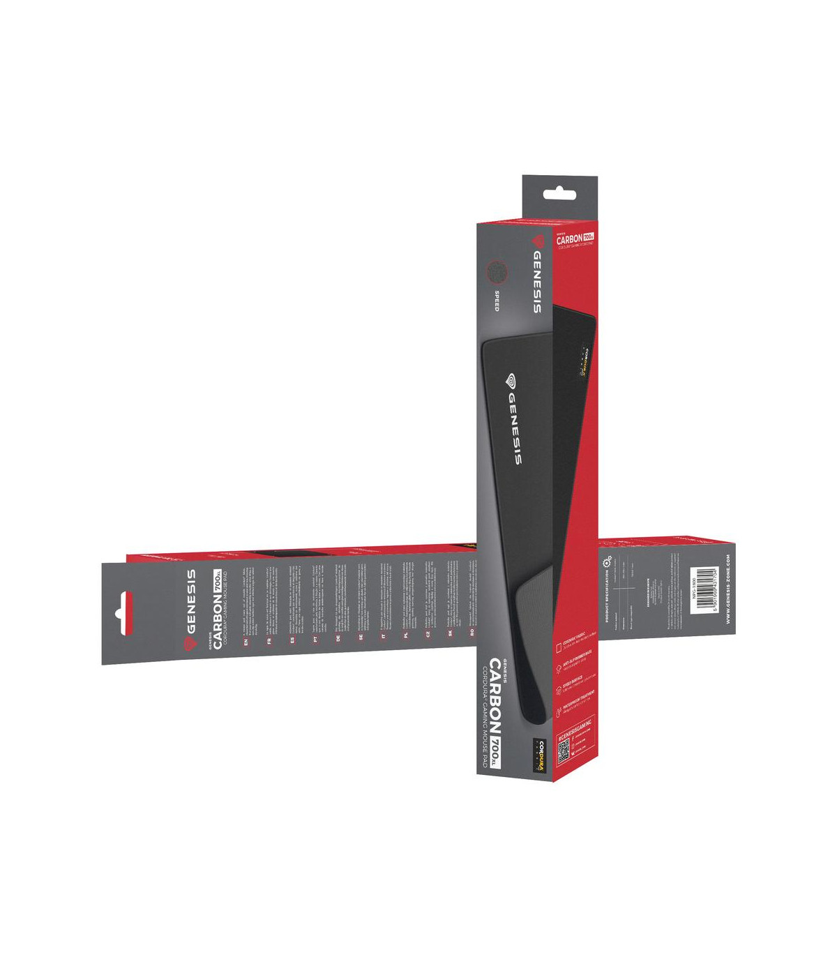 Alfombrilla gaming genesis carbon 700 xl 450x400 mm