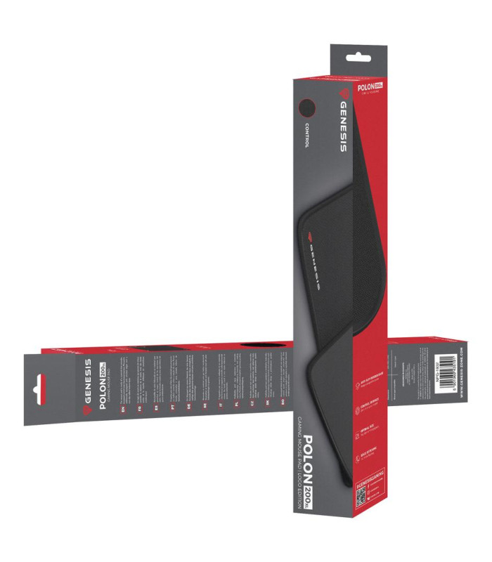 Alfombrilla gaming genesis polon 200 xl 500x400mm