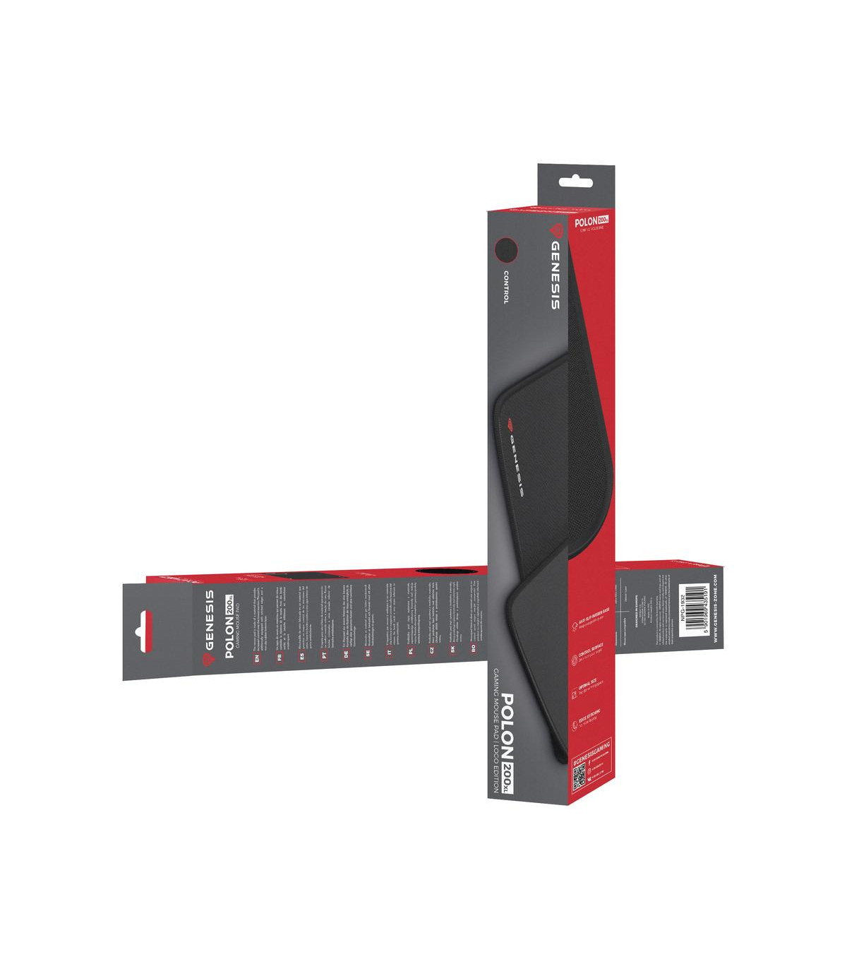 Alfombrilla gaming genesis polon 200 xl 500x400mm