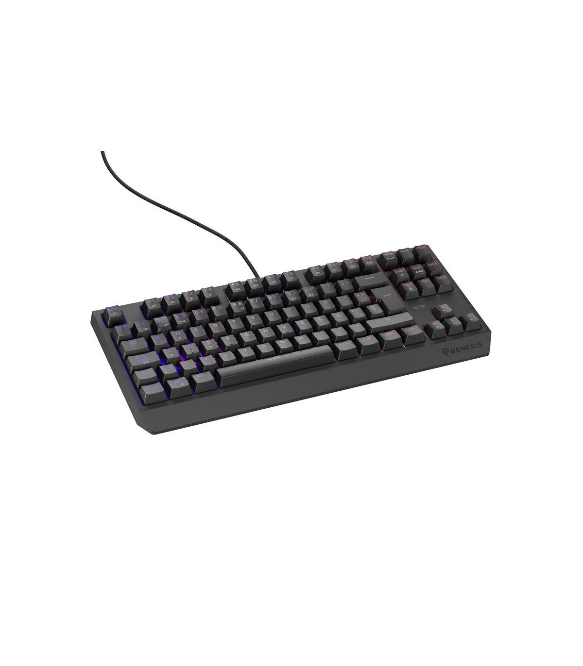 Teclado gaming genesis thor230 tkl rgb usb